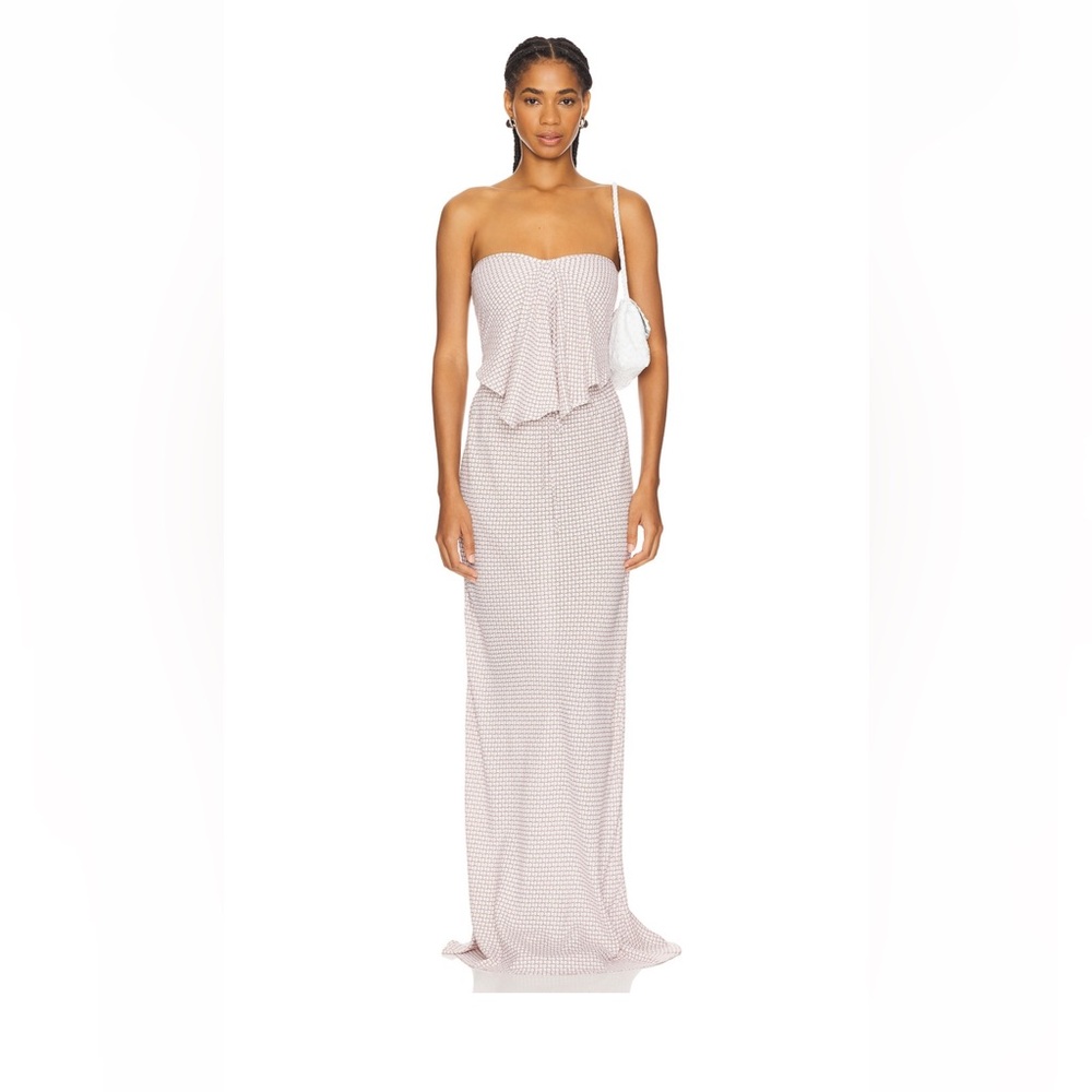 Faithful the brand-Emalee strapless set in Oliander Floral & white blush